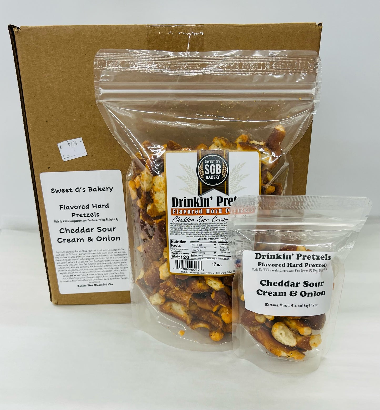 Wholesale Drinkin' Pretzels™ - Cheddar Sour Cream & Onion