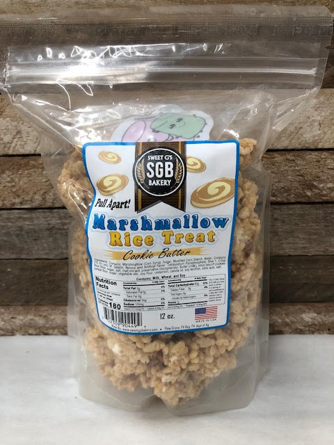 Marshmallow Cookie Butter Crispy Pull Apart Treats