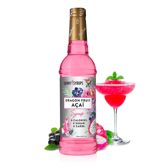 Skinny Syrup Dragon Fruit Acai Water Flavor