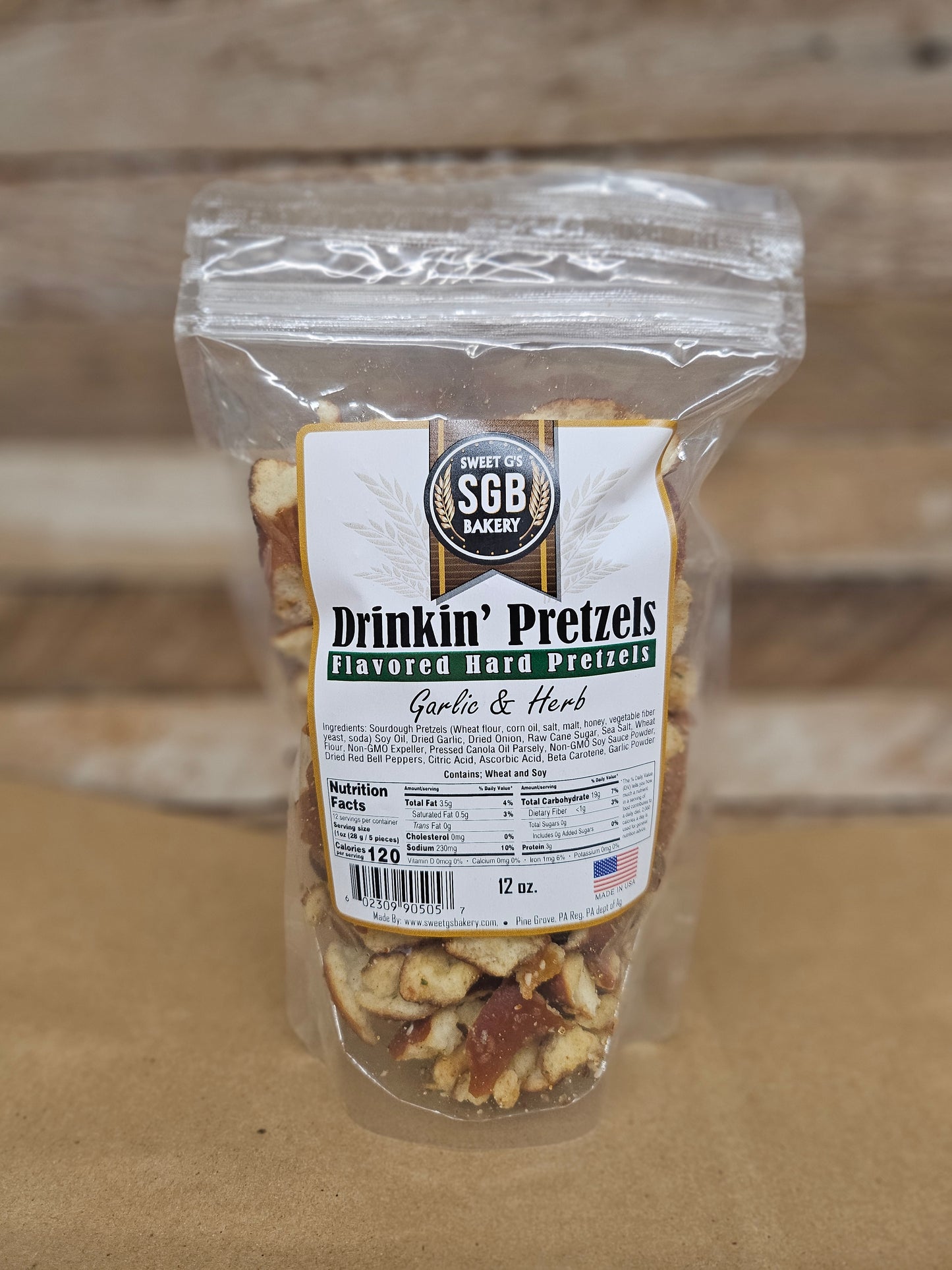 Drinkin' Pretzel™ - Garlic & Herb