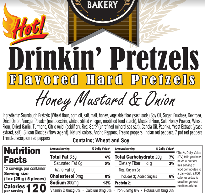 Wholesale Assortment #P-2 Spicy Flavored Pretzels (30 - 12oz Bags)