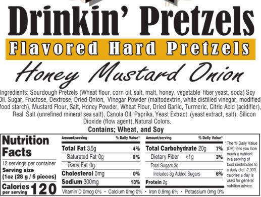 Drinkin' Pretzel™ - Honey Mustard & Onion