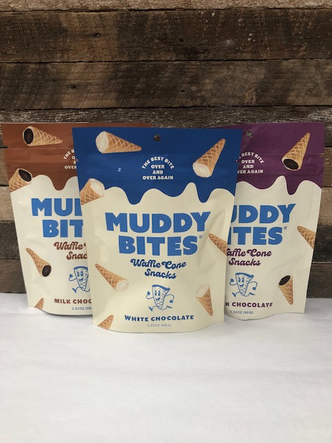 Muddy Bites Milk Chocolate Waffle Cone Snacks, 2.33 oz