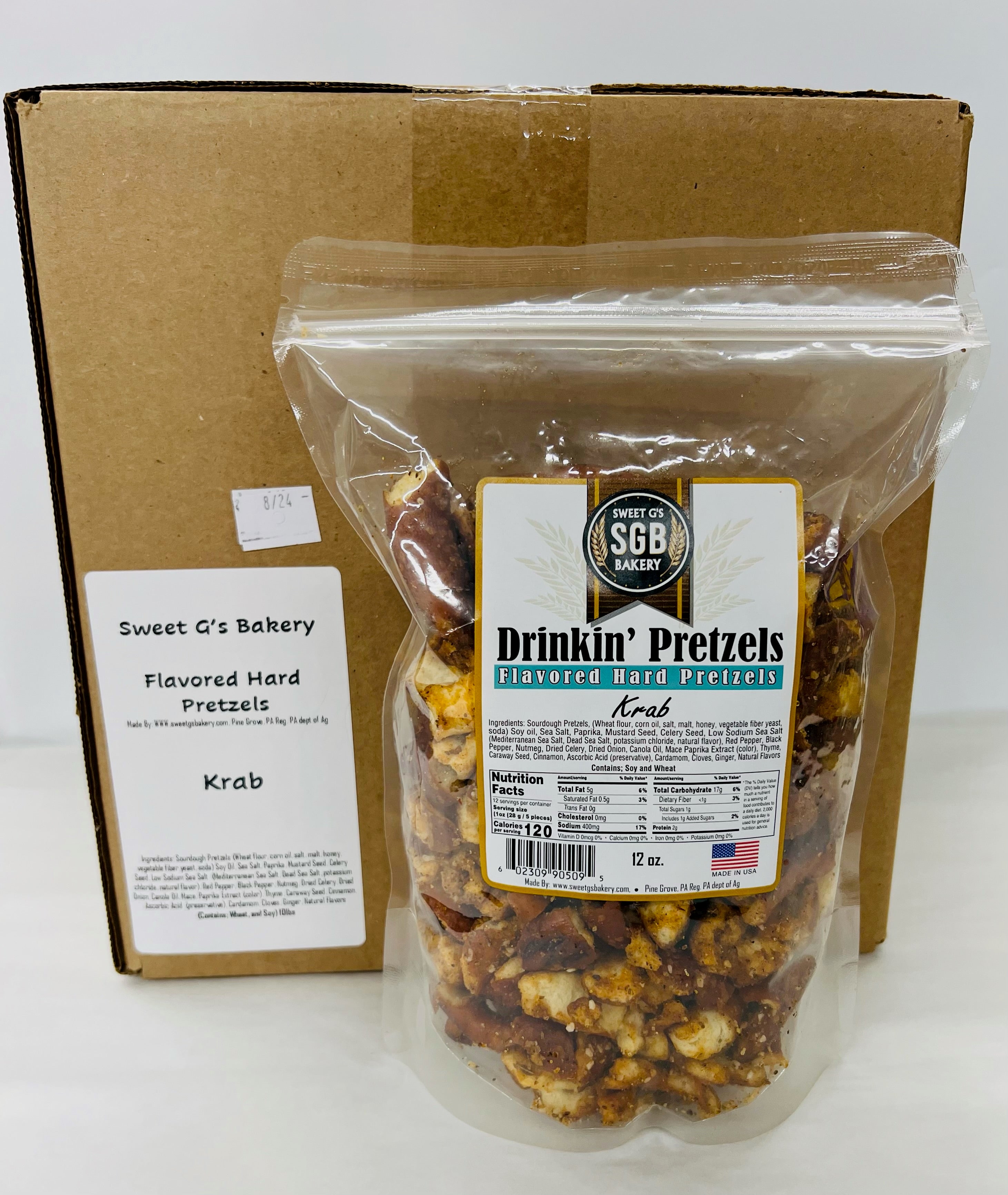 Wholesale Drinkin' Pretzels™ Krab Sweet G's Bakery & Drinkin' Pretzels™