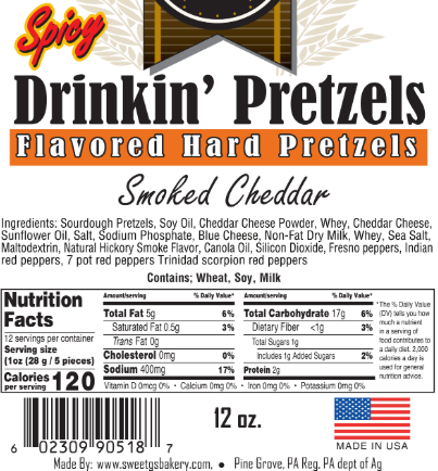 Wholesale Assortment #P-2 Spicy Flavored Pretzels (30 - 12oz Bags)
