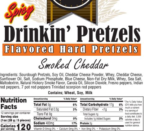 Drinkin' Pretzel™ - Spicy Smoked Cheddar