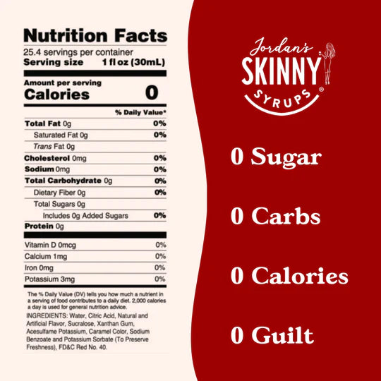 Skinny Syrup Cherry Water Flavor