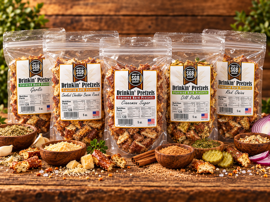 Wholesale - 5oz Bags - Flavored Sourdough Pretzels