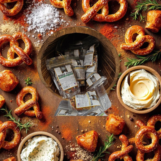 Wholesale - Flavored Hard Pretzels Party Box Assortment (60-1.5oz Bags)