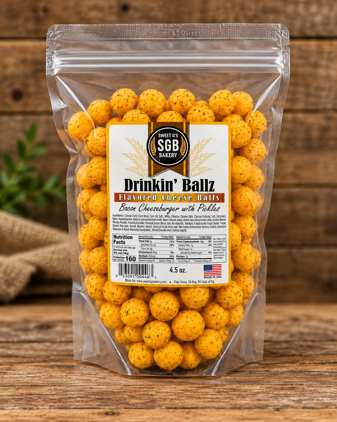 Wholesale - 4.5oz Bags - Flavored Cheese Balls