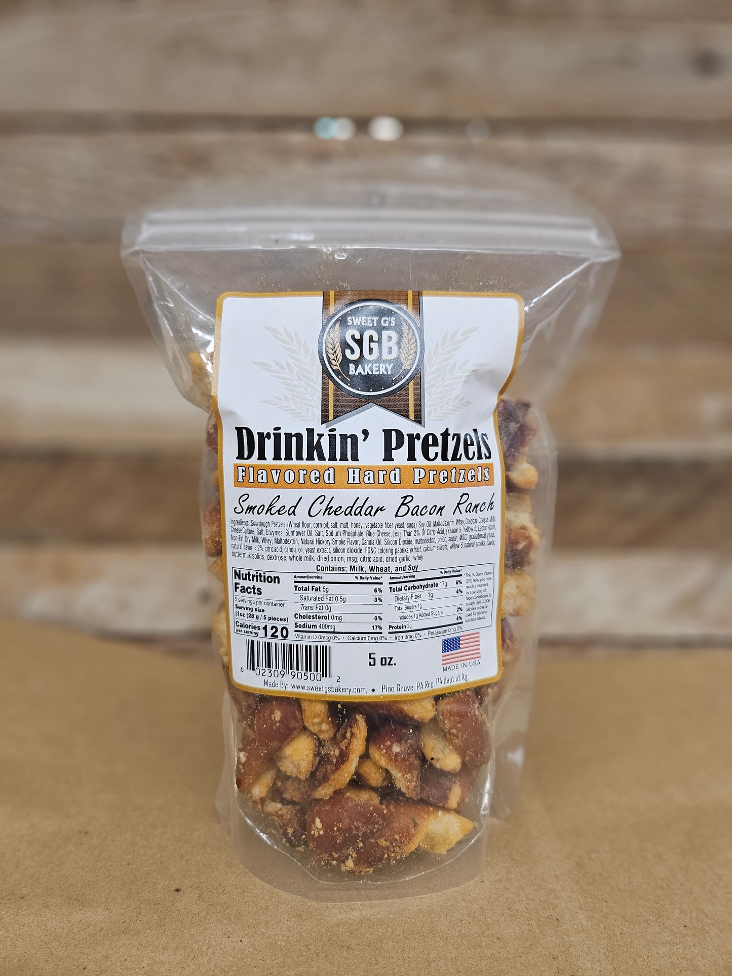 Wholesale - Flavored Hard Pretzels Assortment (60-5oz bags)