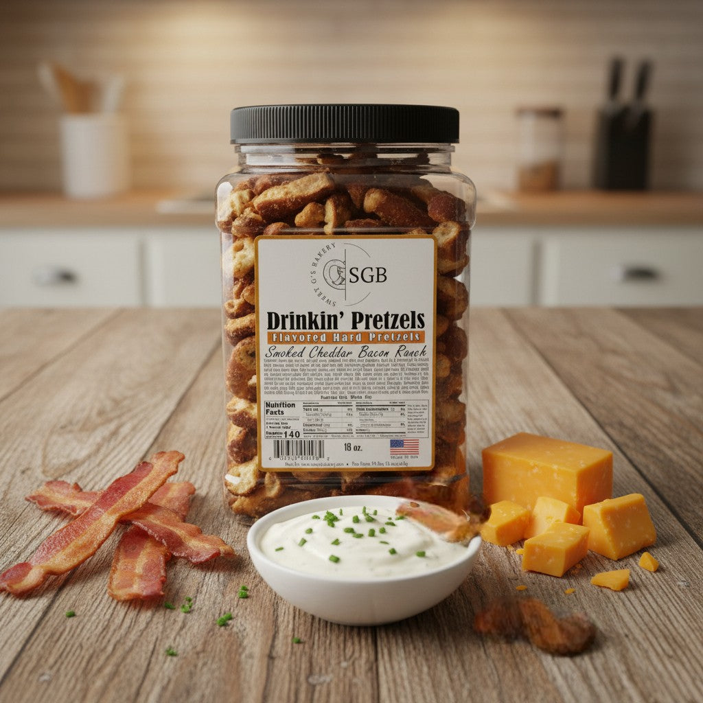 Drinkin' Pretzel - Smoked Cheddar Bacon Ranch – Sweet G's Bakery