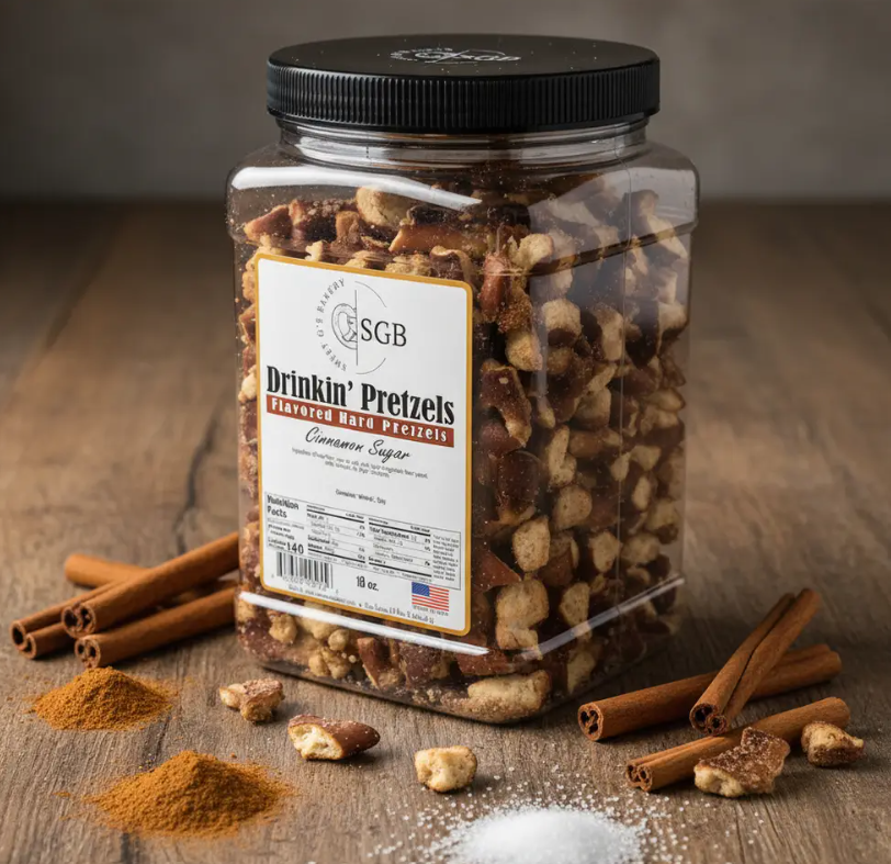 Wholesale - Canisters of Flavored Sourdough Pretzels & Cheese Balls