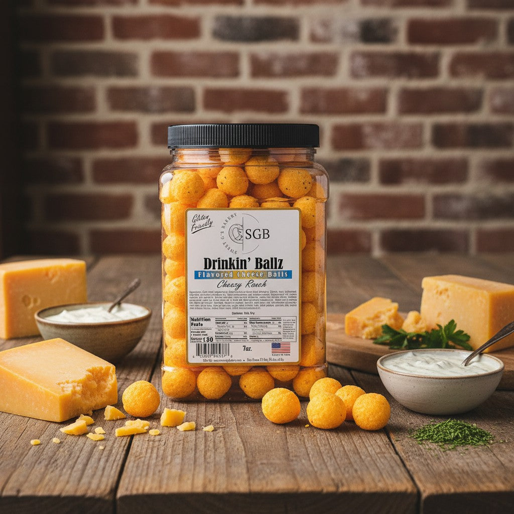 Wholesale - Canisters of Flavored Sourdough Pretzels & Cheese Balls