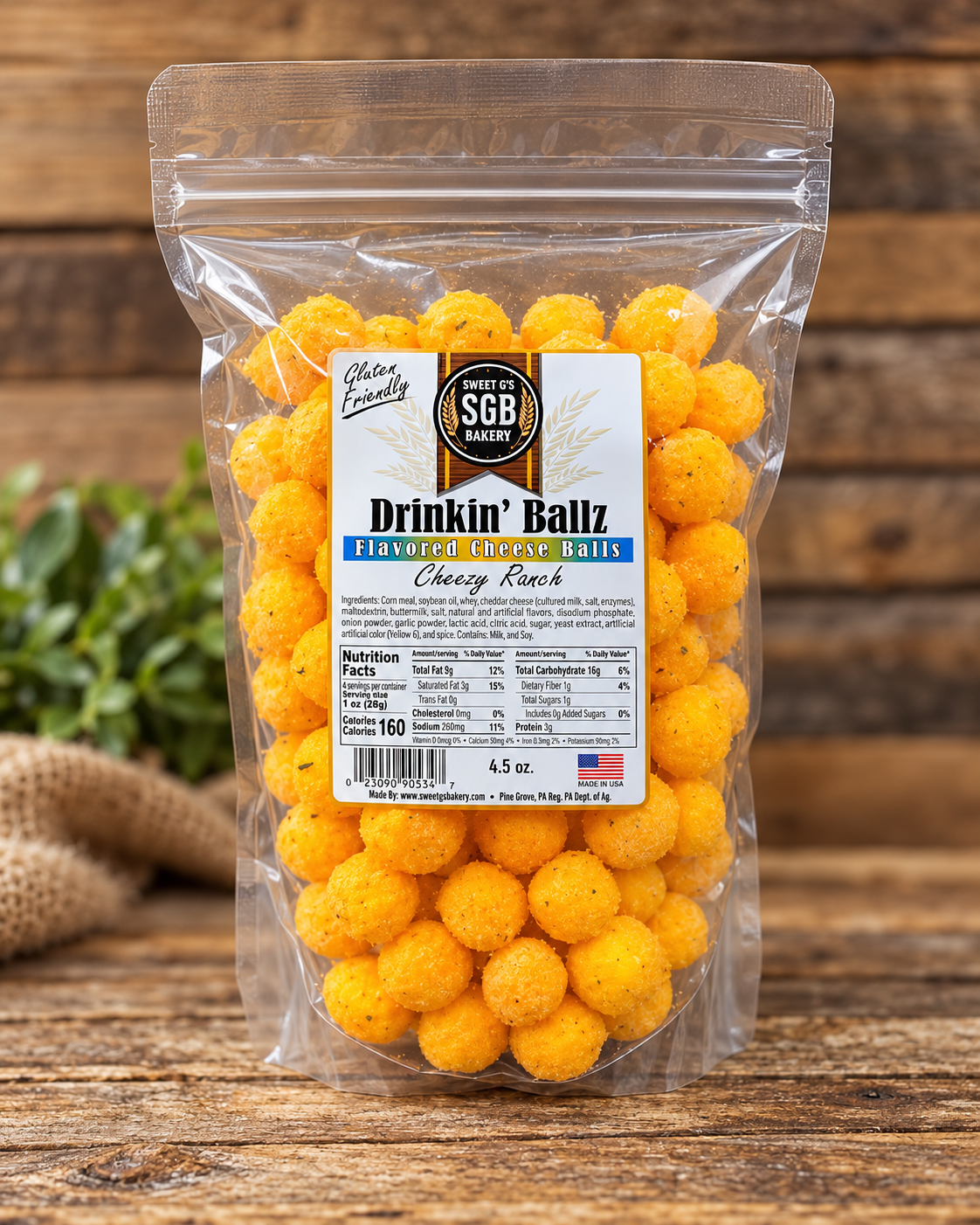Wholesale - 4.5oz Bags - Flavored Cheese Balls
