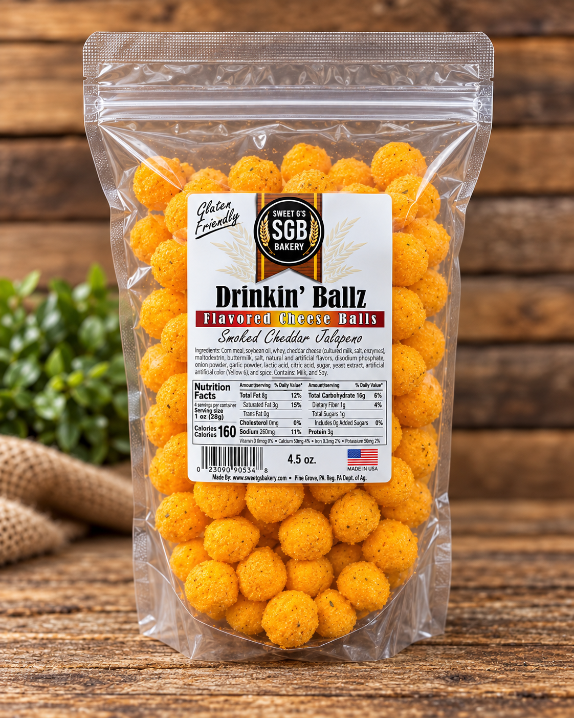 Smoked Cheddar Jalapeno Flavored Cheese Balls