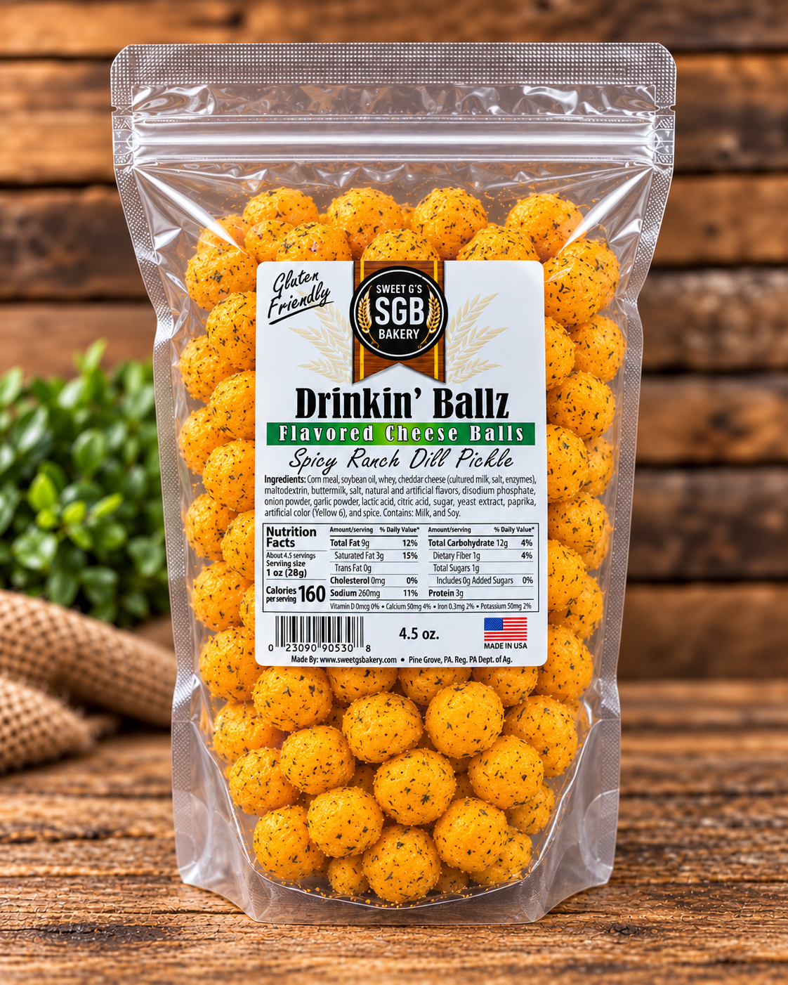 Spicy Ranch Dill Pickle Flavored Cheese Balls