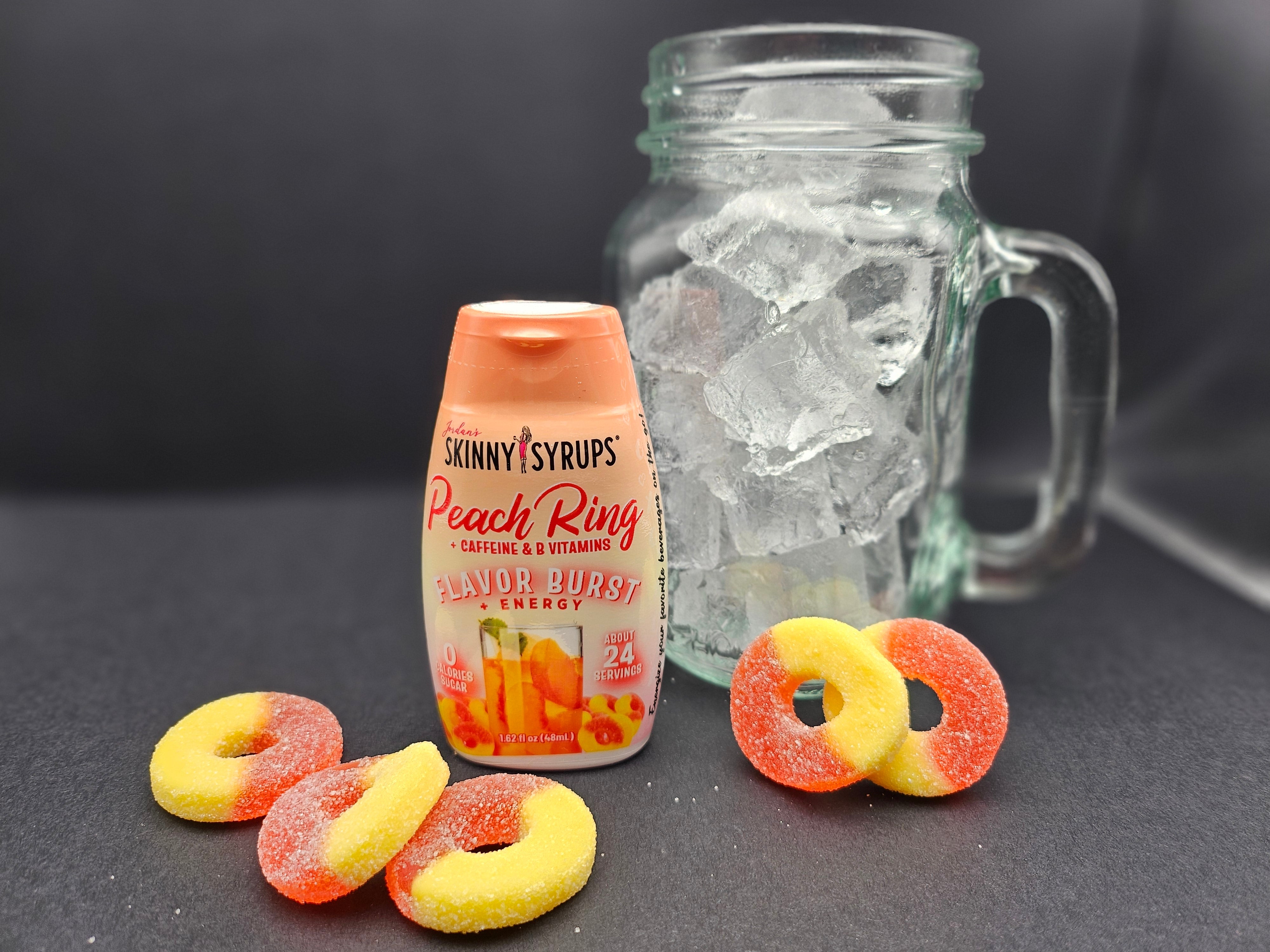 Skinny Syrup Peach Ring Flavor Burst Sweet G's Bakery & Drinkin