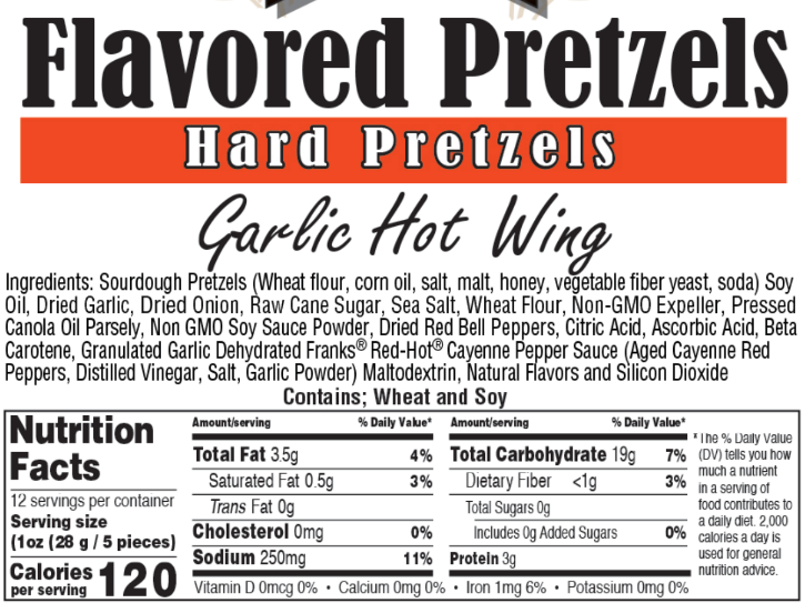 Wholesale Assortment #P-2 Spicy Flavored Pretzels (30 - 12oz Bags)