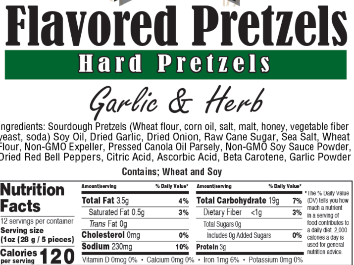 Wholesale Bulk Boxes of Flavored Hard Pretzels