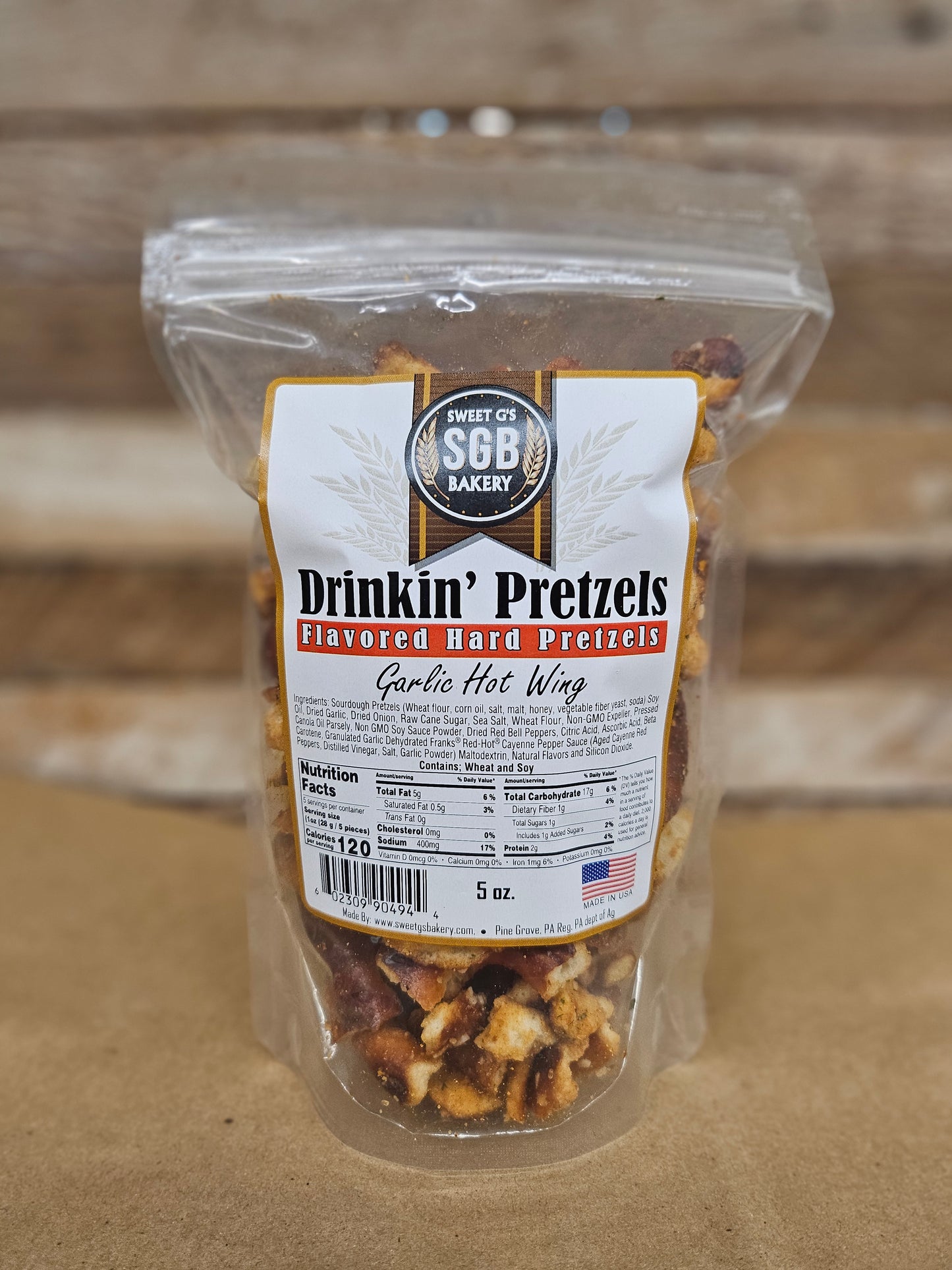 Wholesale - Flavored Hard Pretzels Assortment (60-5oz bags)