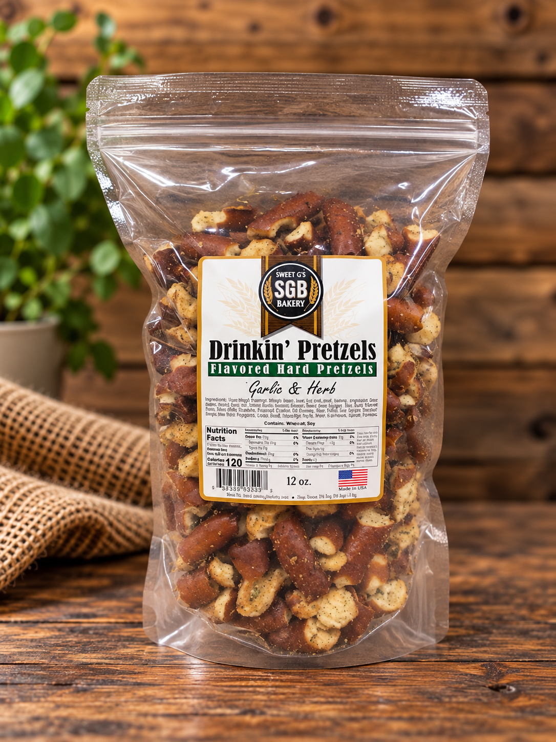 Drinkin' Pretzel - Garlic & Herb