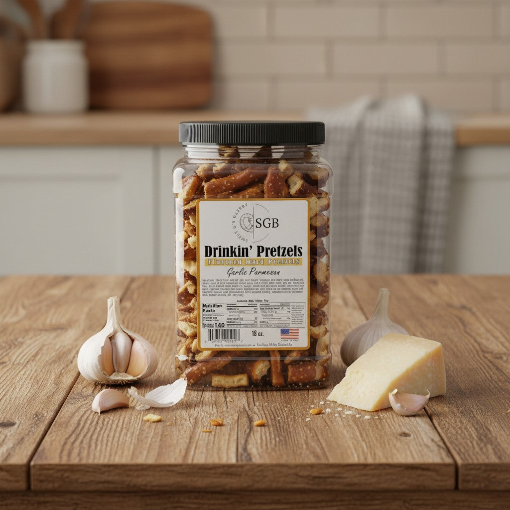 Wholesale - Canisters of Flavored Sourdough Pretzels & Cheese Balls