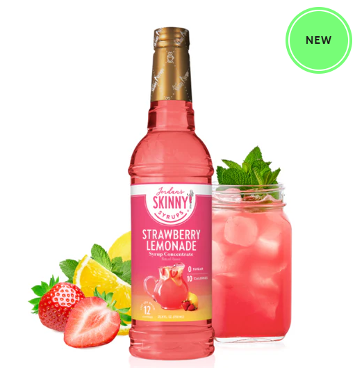 Skinny Syrup Strawberry Lemonade Water Flavor