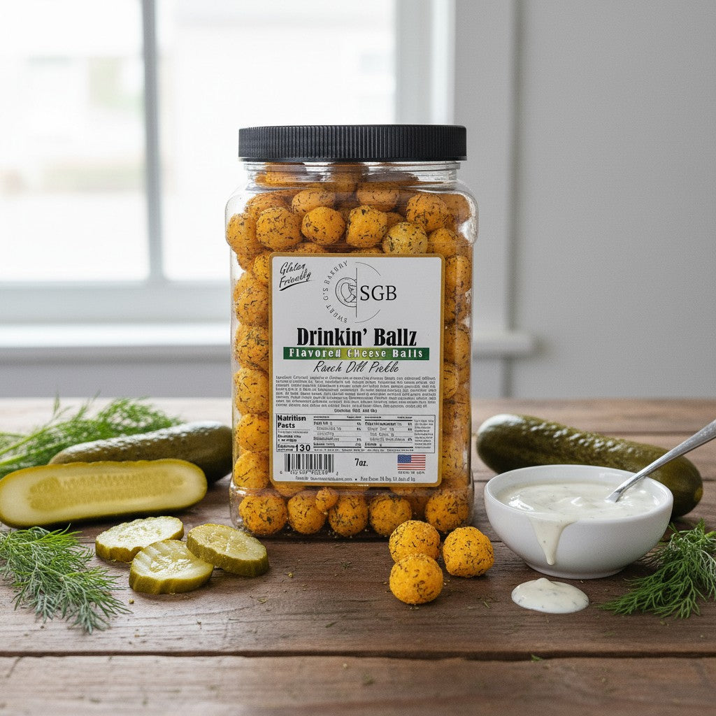 Wholesale - Canisters of Flavored Sourdough Pretzels & Cheese Balls