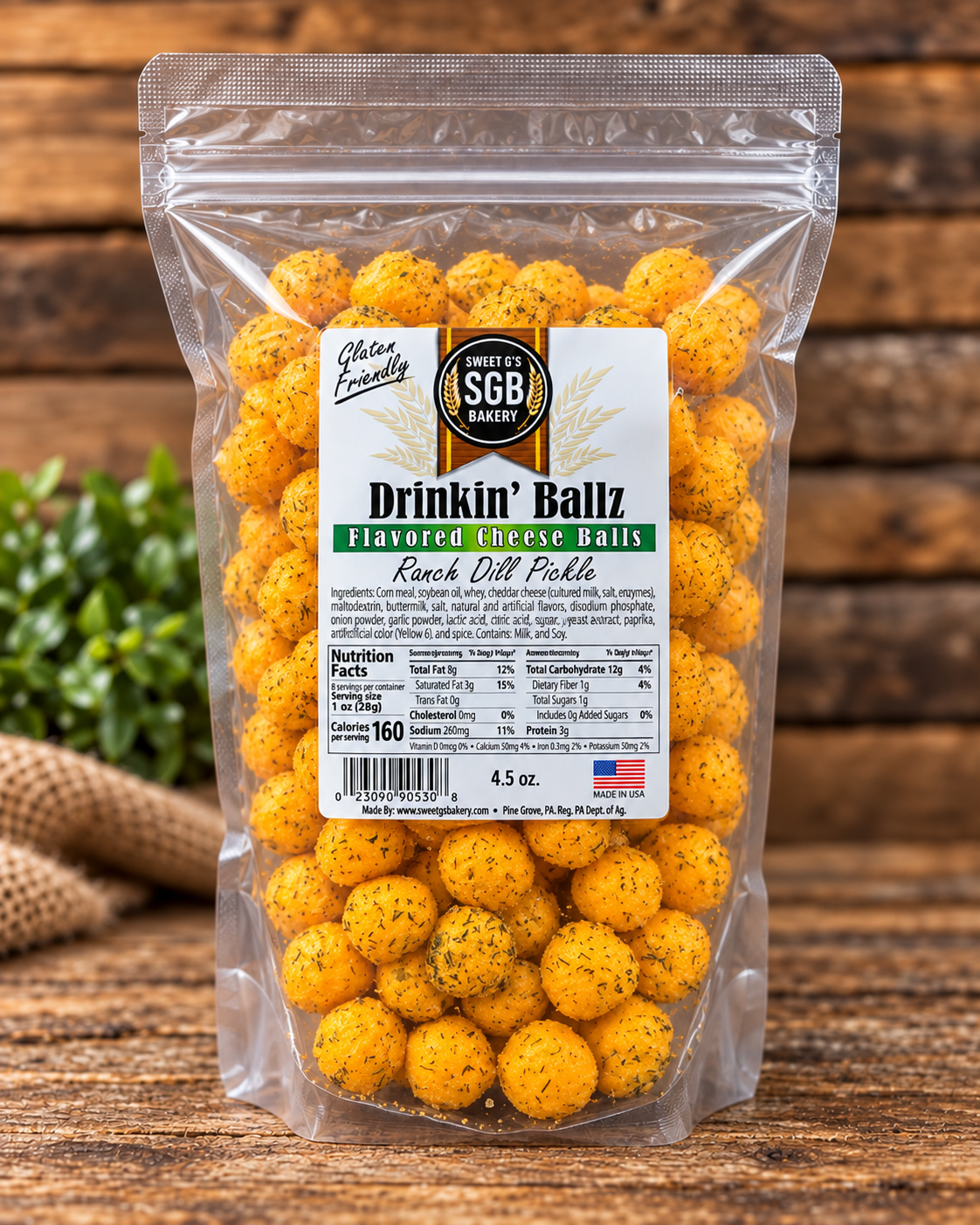 Wholesale - 4.5oz Bags - Flavored Cheese Balls