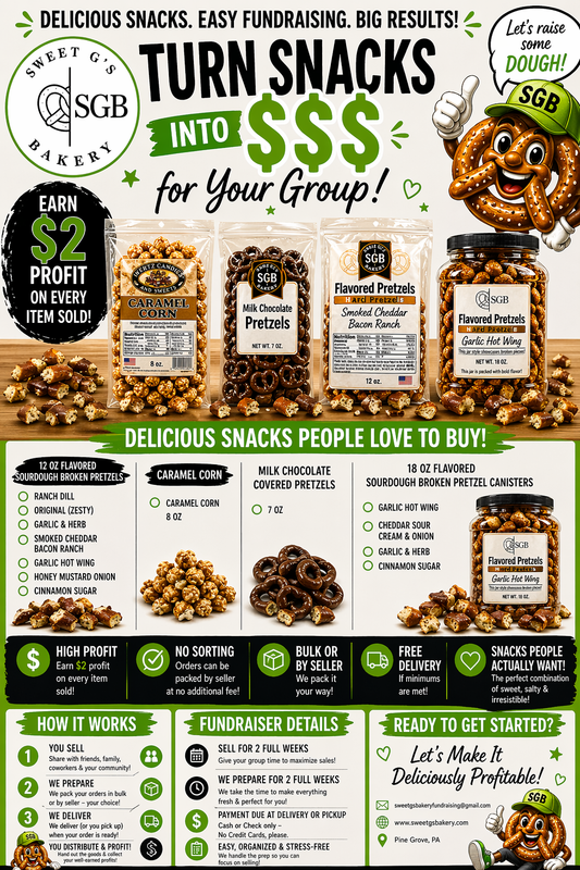 Fundraising Information - Raise Funds the Delicious Way!!