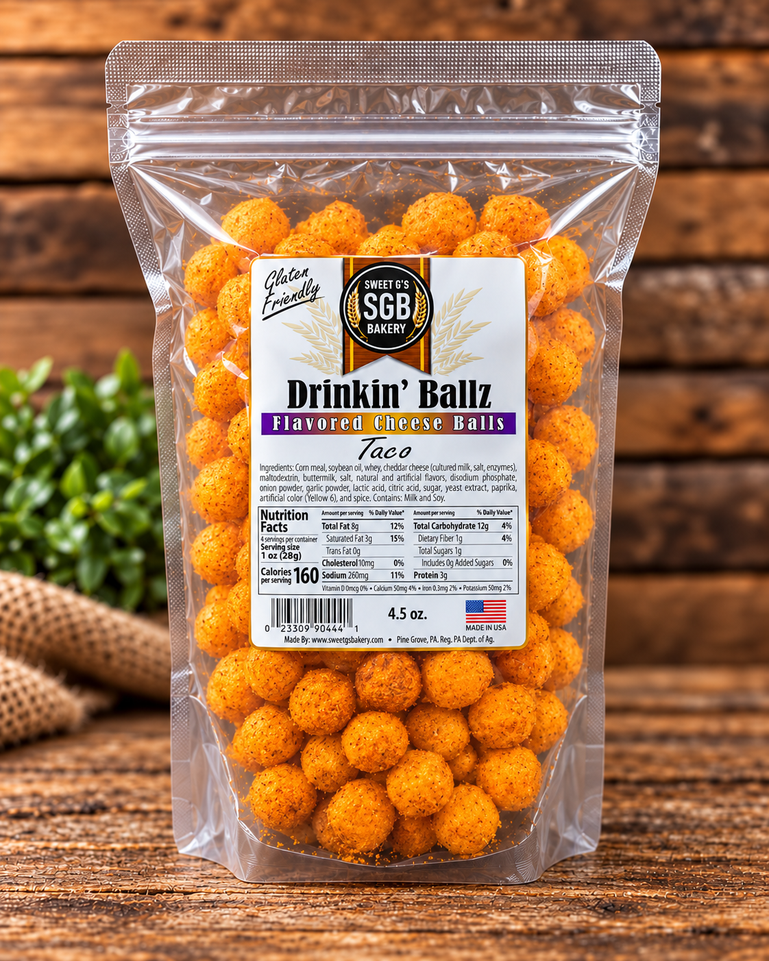 Wholesale - 4.5oz Bags - Flavored Cheese Balls