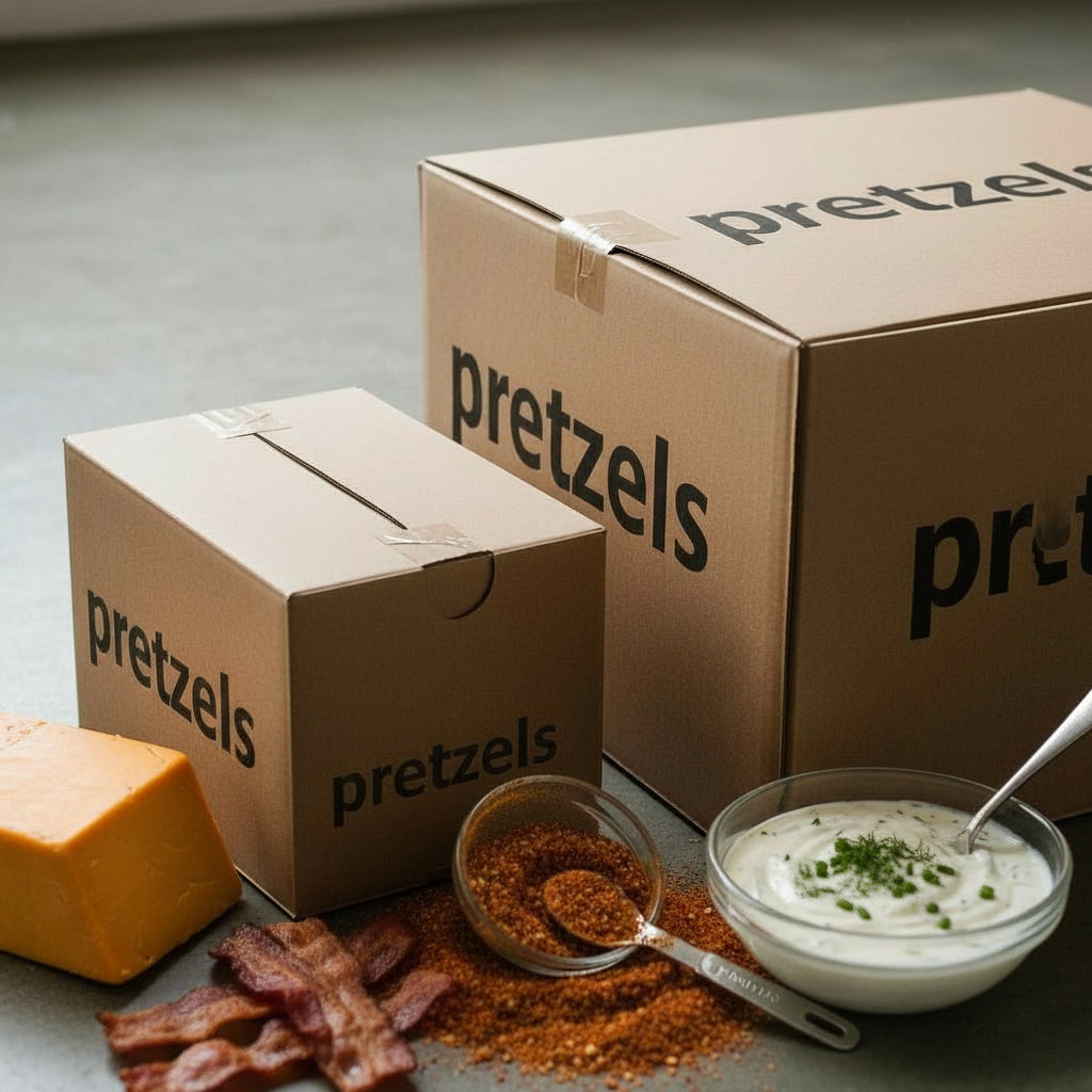 Wholesale Bulk Boxes of Flavored Sourdough Pretzels