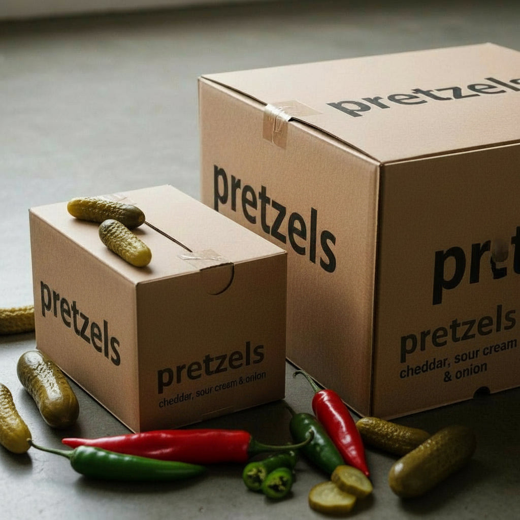 Wholesale Bulk Boxes of Flavored Sourdough Pretzels