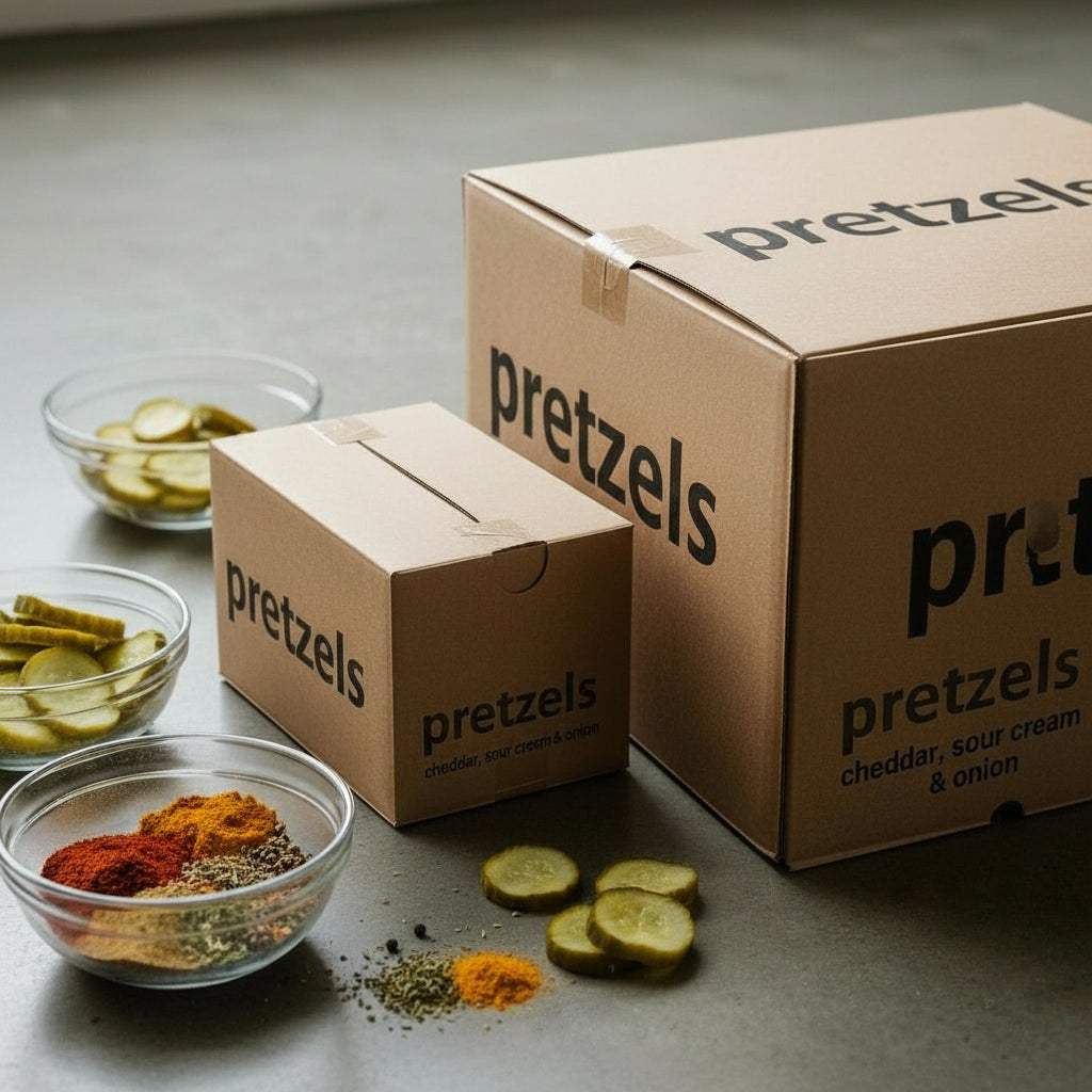 Wholesale Bulk Boxes of Flavored Sourdough Pretzels