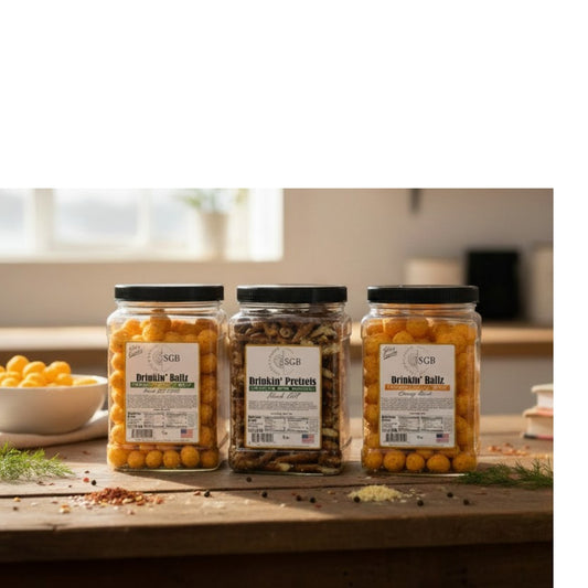 Wholesale - Canisters of Flavored Sourdough Pretzels & Cheese Balls